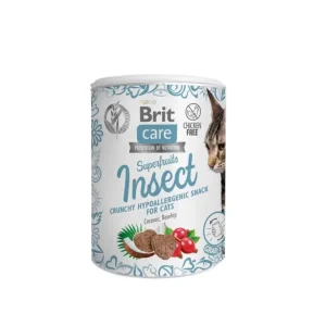 BRIT CARE Cat Snack Superfruits Insect Hypoallergenic 100 g Levný