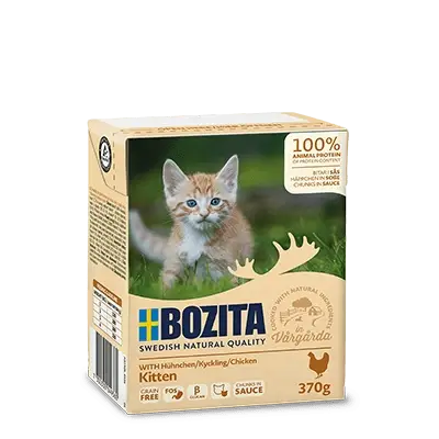 Nejlepší Cena BOZITA – krmivo pro kočky, kousky masa v omáčce Kitten 370 g