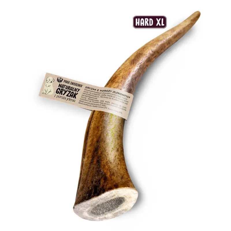 Paka Zwierzaka Přírodní žvýkačka z jeleního parohu HARD XL- 18 cm Sezónní Sleva