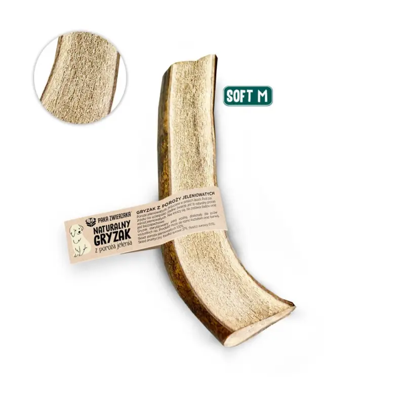 Časově Omezené Paka Zwierzaka Přírodní žvýkačka z jeleního parohu SOFT M- 12 cm