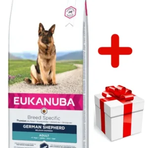 Originální EUKANUBA Adult German Shepherd 12kg + Překvapení pro psa