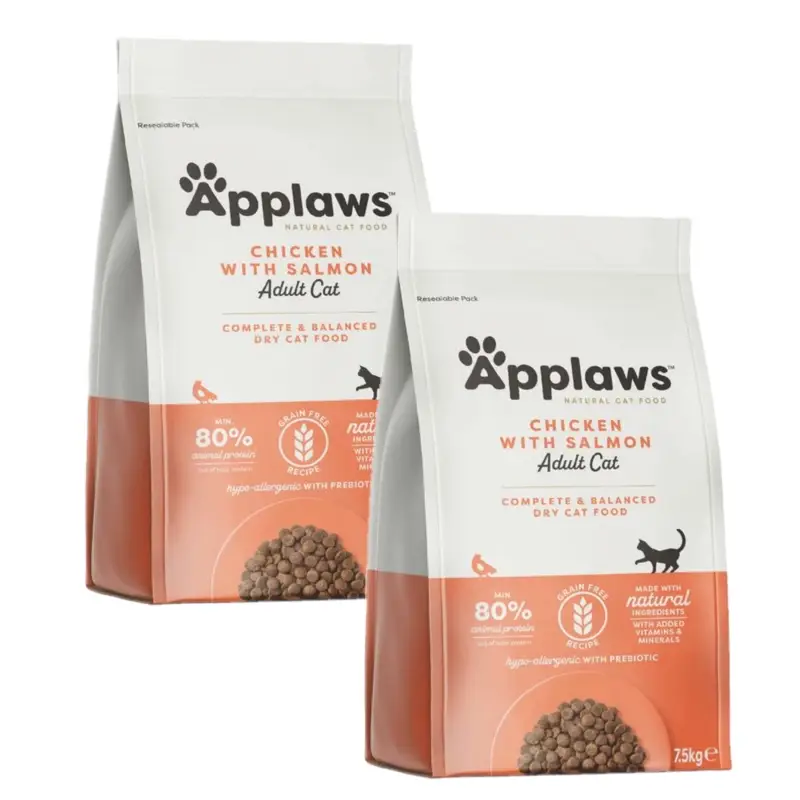 Applaws cat Adult kuře & losos 2x7,5 kg Ověřený