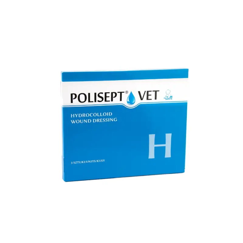 JM SANTE Polisept Vet H-Hydrocolide obvaz na rány pro psy a kočky-3ks Vysoce Kvalitní