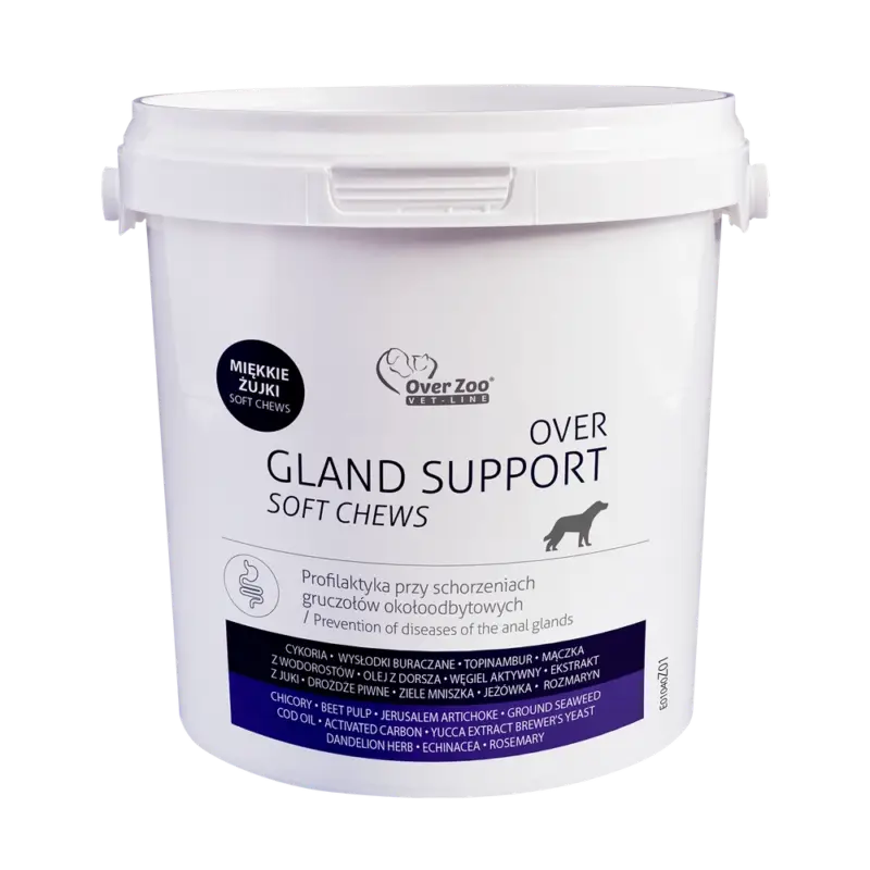 OVER Gland Support soft chews - pro perianální žlázy - 90 žvýkaček Akční Cena
