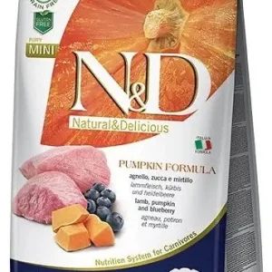 FARMINA N&D PUMPKIN Mini PUPPY Lamb dynia Grain Free Blueberry Natural & Delicious 7kg + PŘEKVAPENÍ ZDARMA !!! Originální