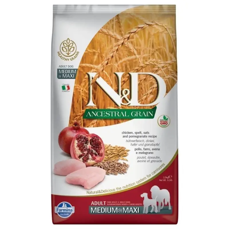 Farmina N&D Ancestral Grain Dog Chicken and Pomegranate Adult M/L 12 kg + PŘEKVAPENÍ ZDARMA !!! Finální Výprodej