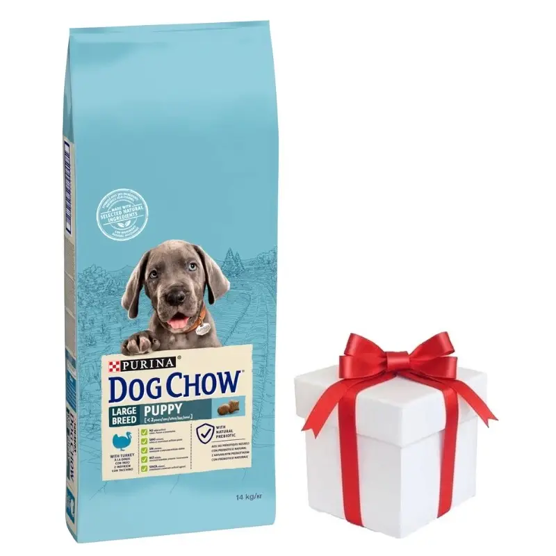 Akce PURINA Dog Chow Puppy Large Breed Turkey 14kg + PŘEKVAPENÍ ZDARMA !!!