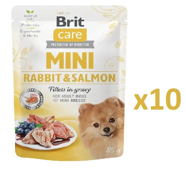 Brit Care Mini Rabbit & Salmon filety v omáčce 10x85g Kup Teď