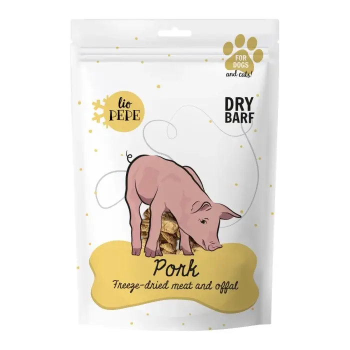 PAKA ZWIERZAKA -Lio PEPE Vepřové maso (vepřová panenka) lyofilizovaná pochoutka 60g Horká Nabídka