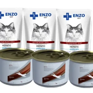 Nejlepší Volba Trovet Hepatic Cat HLD 100g + ENZO VET Hepatic 3x100g