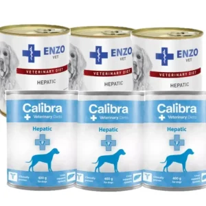 Vrácení Zdarma Calibra VD Dog Hepatic 6x400g + ENZO VET Hepatic 6x400g