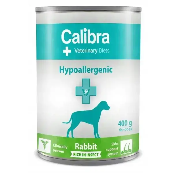 Calibra Veterinary Diets Dog Hypoallergenic Rabbit & Insect 400 g Hit Sezóny