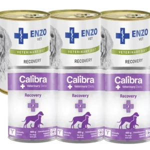 Zlevněný Calibra VD Dog Cat Recovery 3x400g + ENZO VET Recovery pro psy 3x400g