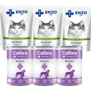 Časově Omezené Calibra VD Dog Cat Recovery 6x400g + ENZO VET Recovery pro kočky 6x100g