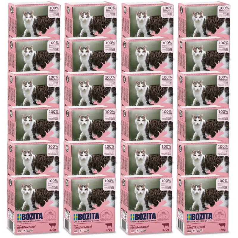 Bozita Cat kousky v omáčce hovězí Tetrapak 24x370g Horká Nabídka