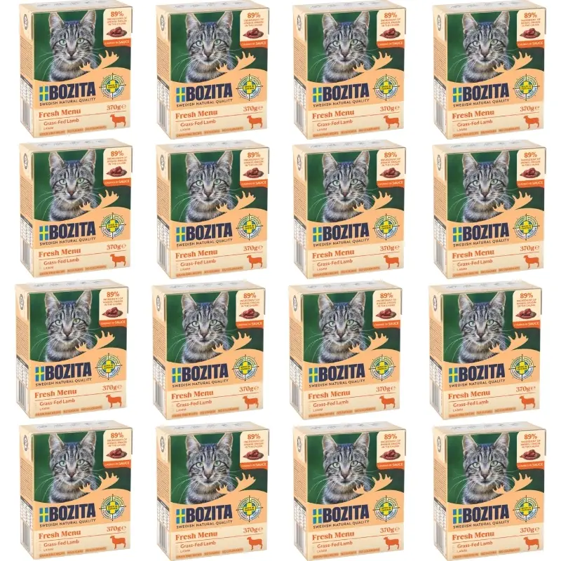 BOZITA Cat Jehněčí v omáčce 24x370g Nejlepší Volba