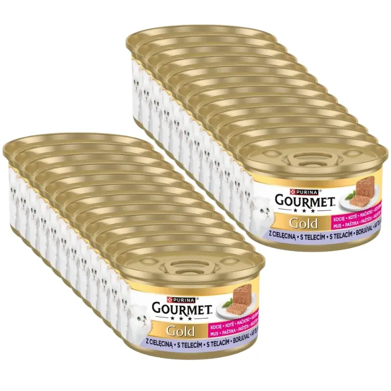 Nakupujte Hned Purina Gourmet Gold Kitten pěna s telecím masem 24x85g