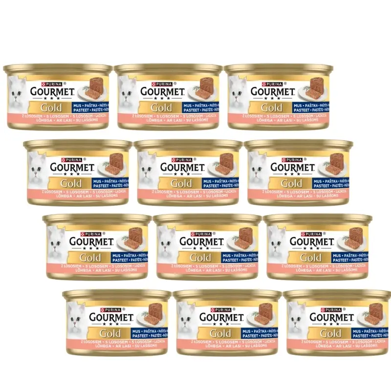 Speciální Cena Purina Gourmet Gold mousse s lososem 12x85g