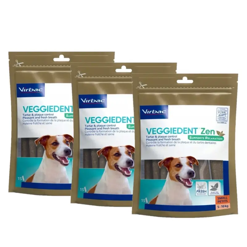 Virbac Veggiedent Zen Fresh Bite S (5-10kg) 3x15ks Novinka