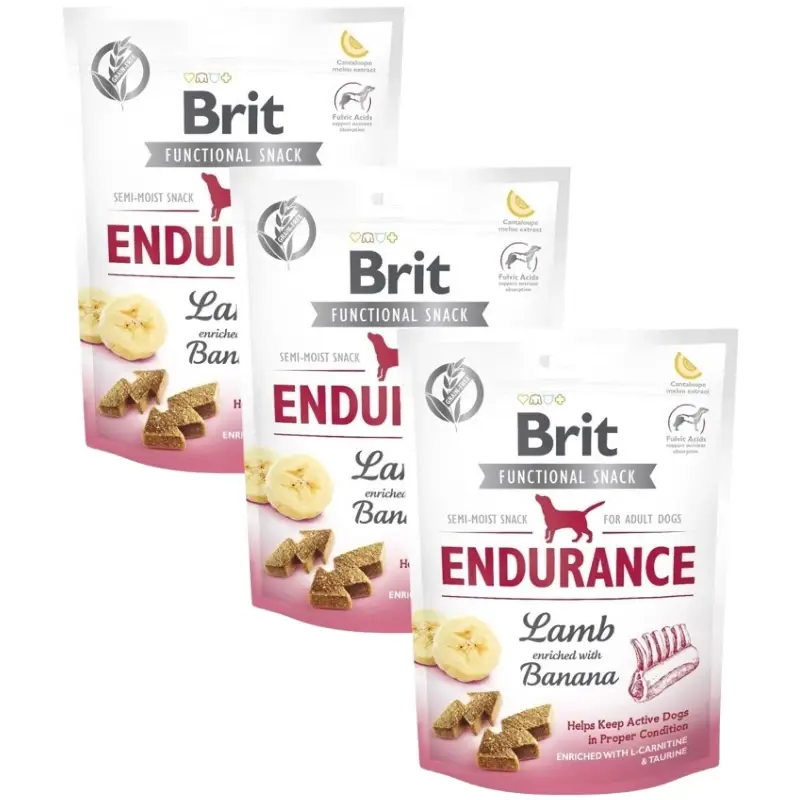 Levný BRIT CARE DOG FUNCTIONAL SNACK ENDURANCE LAMB 3x150g