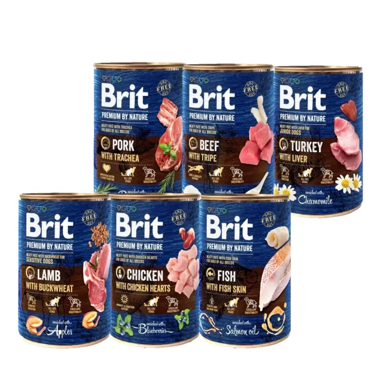 Nejlepší Volba Brit Premium by Nature MIX 6x400g
