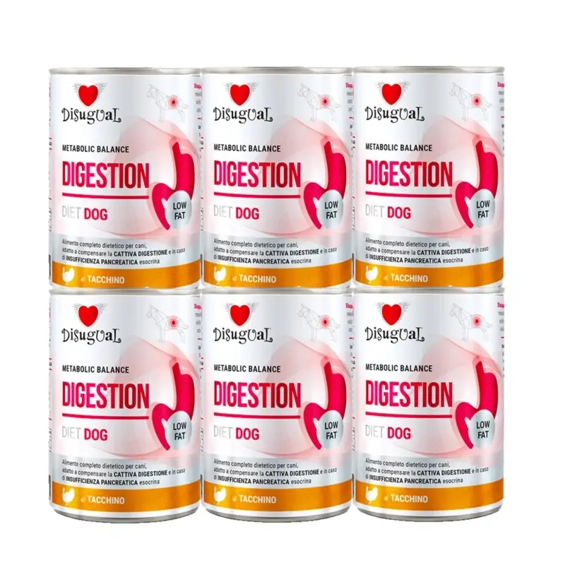 Super Cena Disugual mokré krmivo pro psy Veterinární DIGESTION Krůta (dospělí) 6x400g