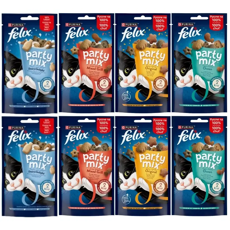 Cenový Hit Felix Party Mix příchutí 8x60g