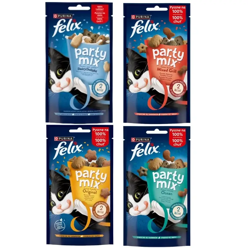 Felix Party Mix příchutí 4x60g Ověřený