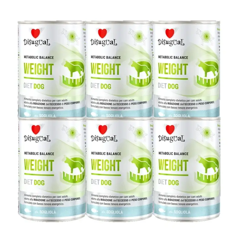 Zlevněný Disugual Karma – mokré krmivo pro psy, veterinární řada WEIGHT Sola (dospělí) 6x400g