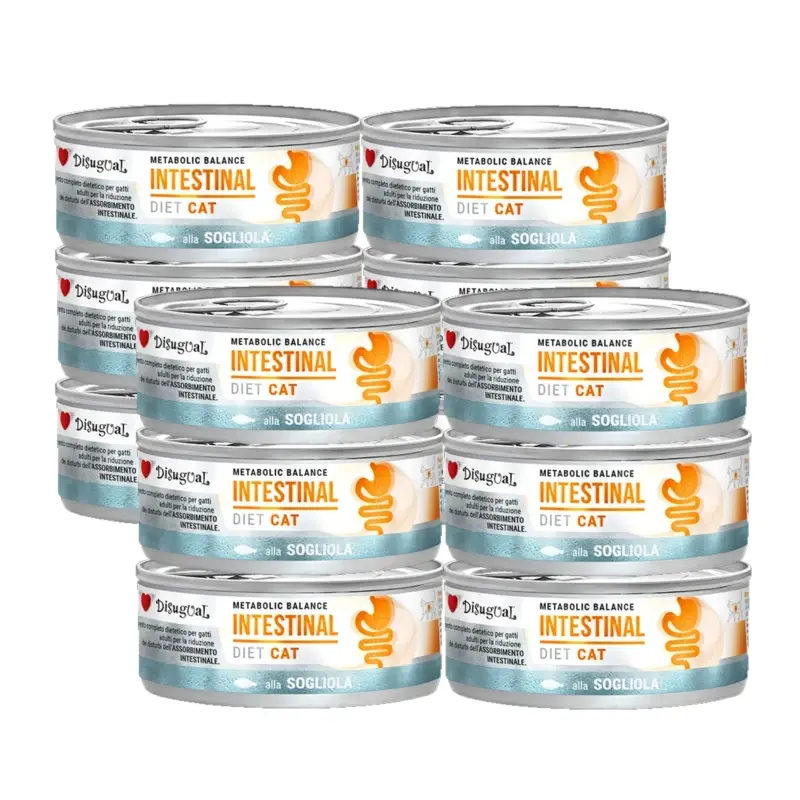Disugual Karma – mokré krmivo pro kočky, veterinární INTESTINAL Sola (dospělé) 12x85g Vrácení Zdarma