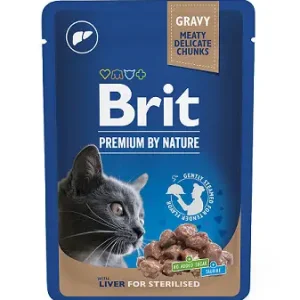 Brit Premium Cat kapsa Liver for Sterilised 100g Výhodná Nabídka
