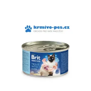 Brit Premium Cat by Nature konzerva Trout&Liver 200g Pouze Dnes