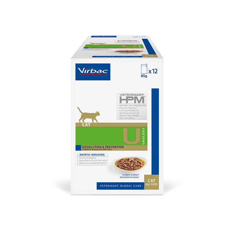 VET HPM Cat Urology Dissolution&Prevention chunks in gravy 12x85g Rychlé Dodání