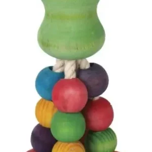 Finální Výprodej Hračka pro střední a velké papoušky dřevěná 22cm