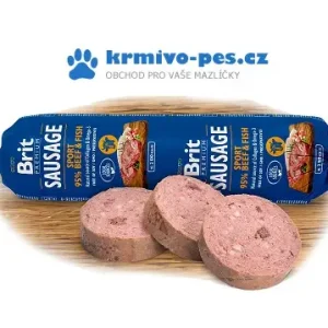 Brit Sausage Beef & Fish-Sport formula 800g Cenová Bomba