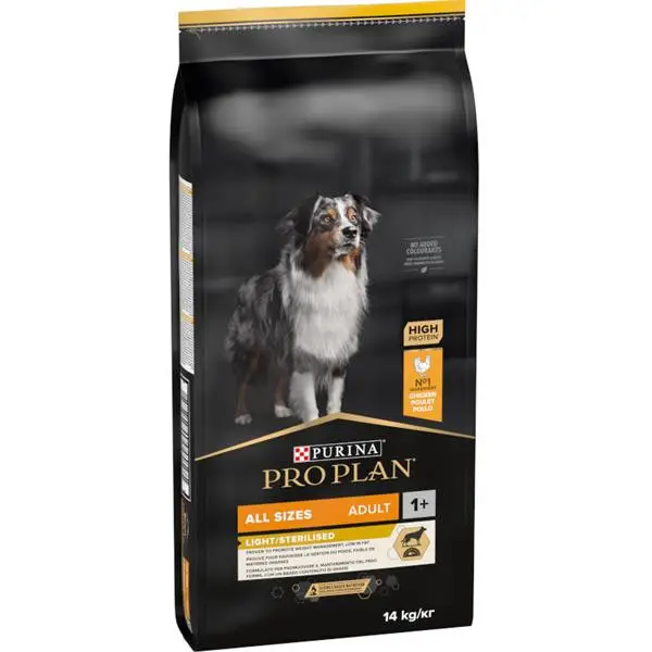 ProPlan Optiweight Dog All Sizes Adult Light/Sterilized 14kg Ihned K Objednání