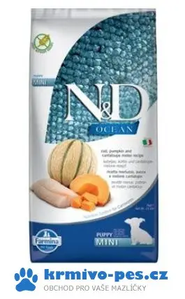 Výprodej N&D OCEAN DOG Puppy Mini Codfish & Pumpkin &Melon 800g