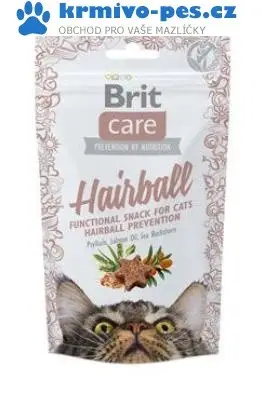 Vrácení Zdarma Brit Care Cat Snack Hairball 50g