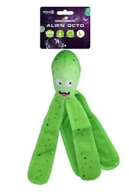 Hračka pes Dog Comets Alien Octo L 37cm zelená Horká Nabídka