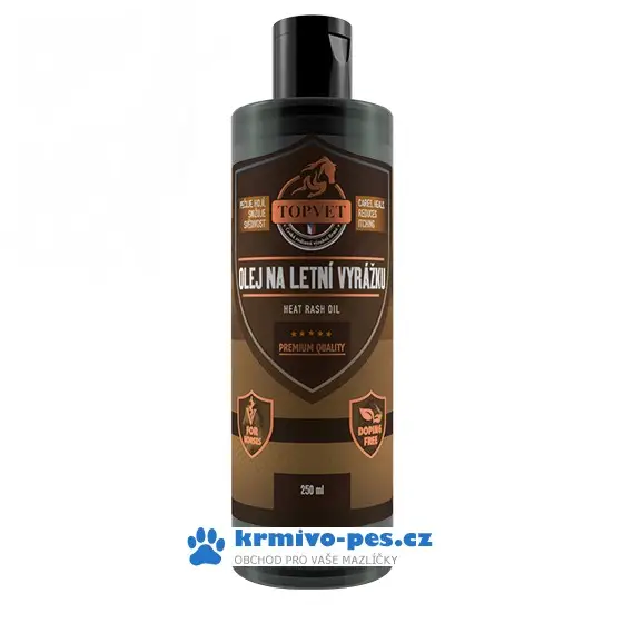 Olej na letní vyrážku pro koně 250ml Hit Sezóny