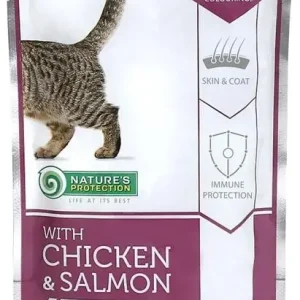 Nature's Protection Cat kapsička Skin & Coat Care 100g Sezónní Sleva