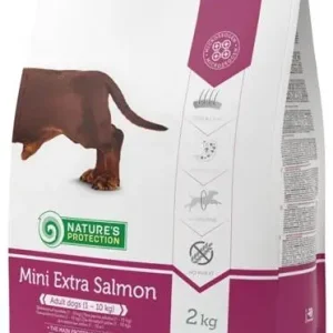 Finální Výprodej Nature's Protection Dog Dry Adult Mini Extra Salmon 2kg