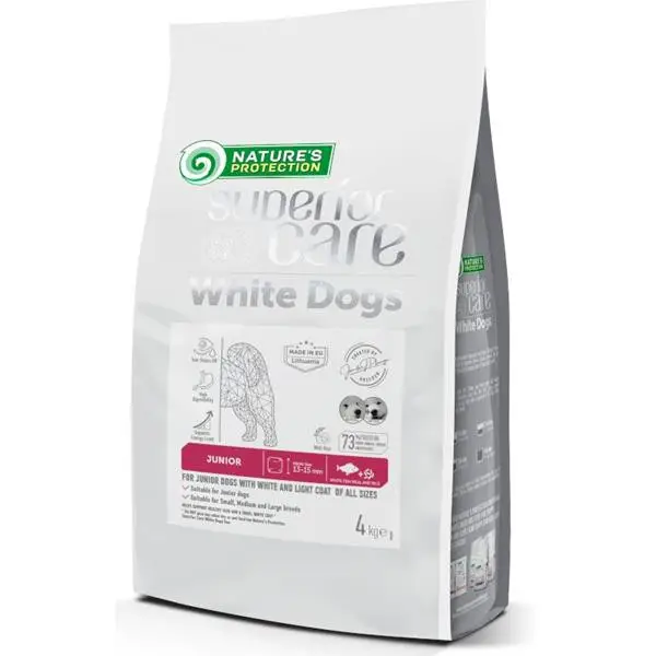 Nature's Protection Superior Care Dog Dry White Dogs Junior White Fish 4 kg Ihned K Objednání