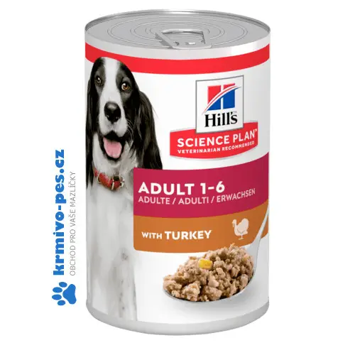Víkendová Akce Hill's Canine konzerva SP Adult Turkey 370g