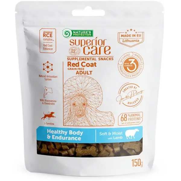 Nature's Protection SC Dog snack Red Coat Adult GF Lamb 150g Cenový Hit