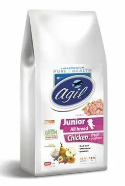 Agil Junior All Breed Low Grain Chicken&Lamb&Tuna 10kg Must-Have