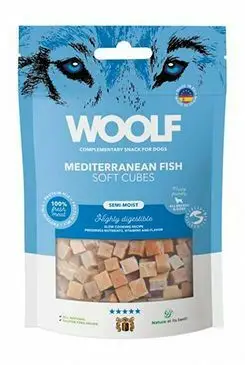 WOOLF Cubes poch. Soft Mediterranean Fish 100g Časově Omezené
