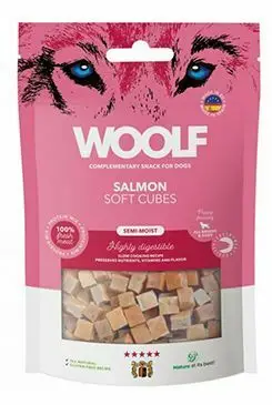 Bezpečná Platba WOOLF Cubes poch. Soft Salmon 100g