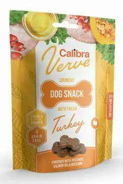 Bezpečná Platba Calibra Dog Verve Crunchy Snack Fresh Turkey 150g