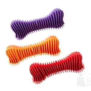 Časově Omezené Hračka pes Kost Dentální žebrovaná plovací 12cm SP